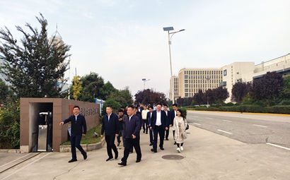 团市委、市贸促会、市青企协一行到PP电子游戏集团泾河产业园考察交流